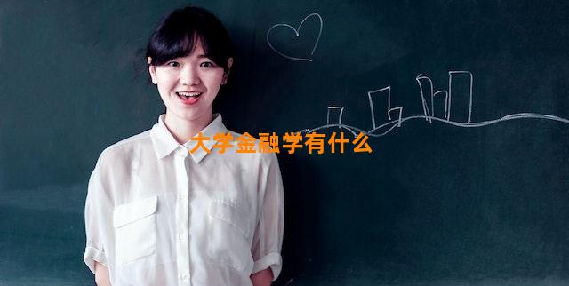 大学金融学有什么