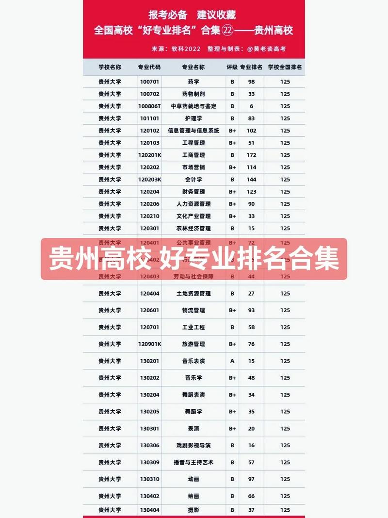 贵州大学什么专业好点