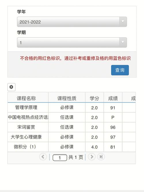 大学的成绩学分怎么查