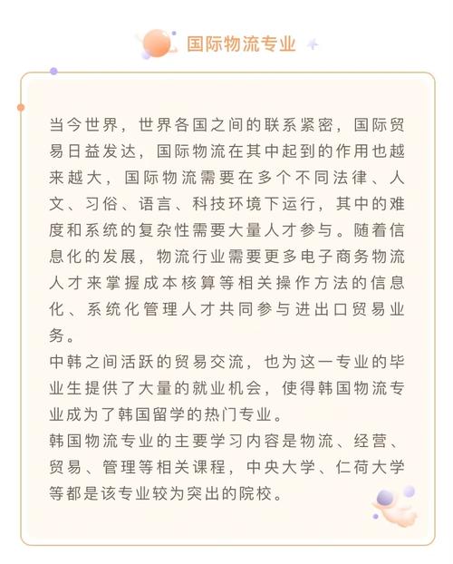 国际物流大学有哪些专业