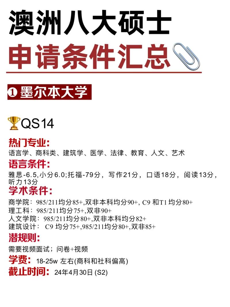 澳洲大学需要什么条件