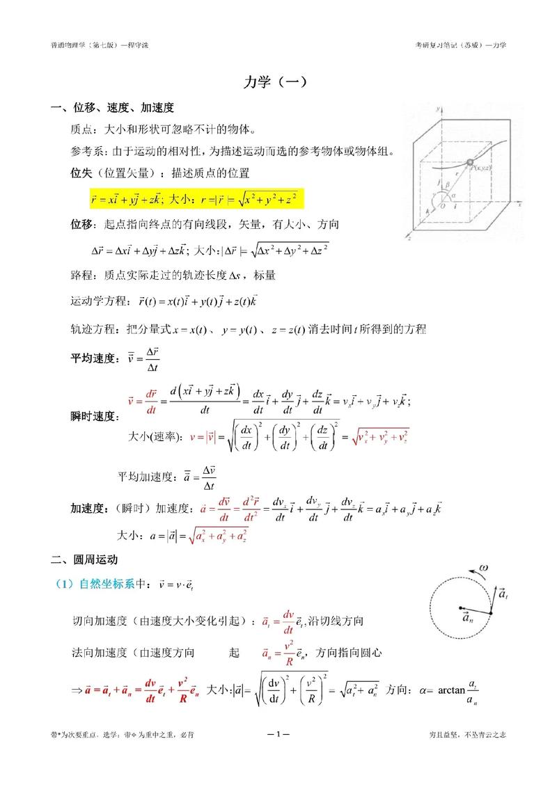 大学力学怎么写