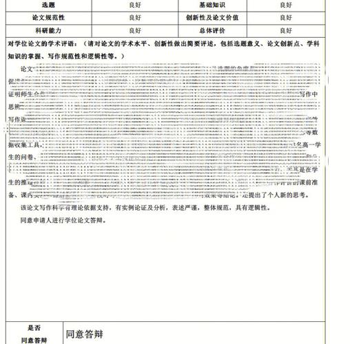 论文送审审批表怎么写