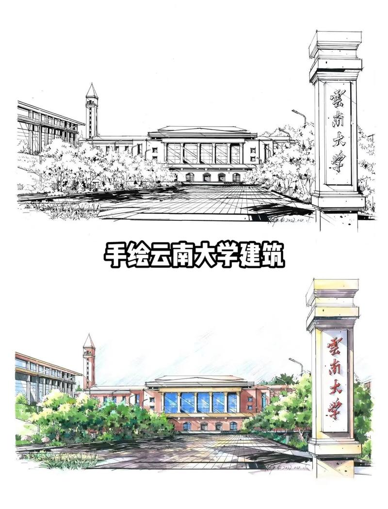 云南大学怎么画