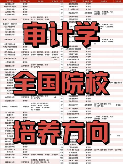 哪些学校开设审计学