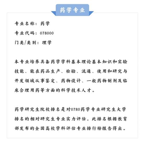 哪些大学有药的监管专业