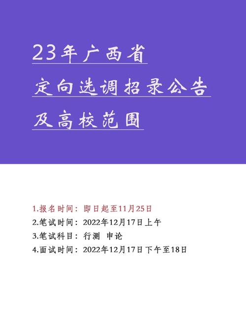 广西定向选调 高校有哪些