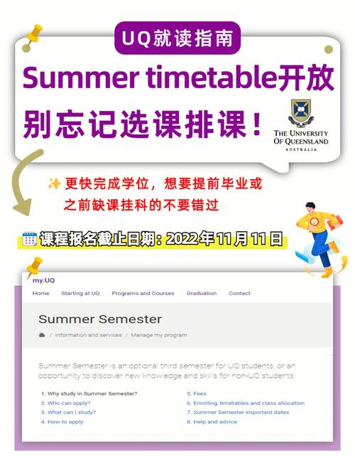 summer学期的课算在哪里