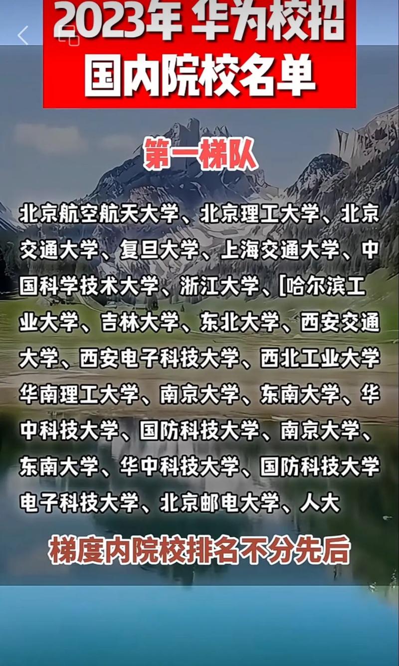 华为 在山东哪些大学招生