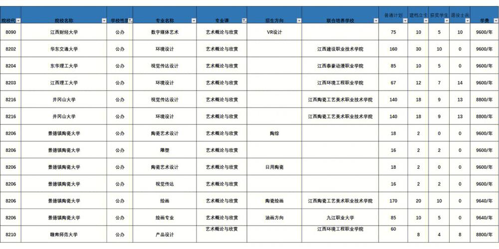 江西特殊艺术专业哪里好