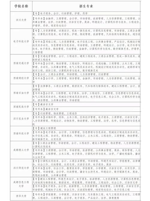 应用大学有什么专业吗