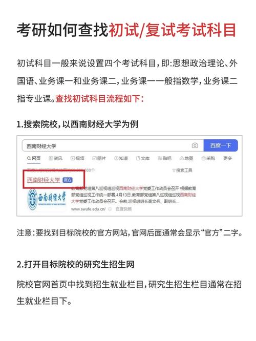 考研究生怎么查考试科目