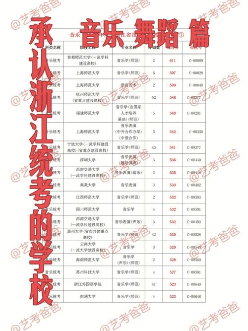 杭州学音乐有哪些大学排名