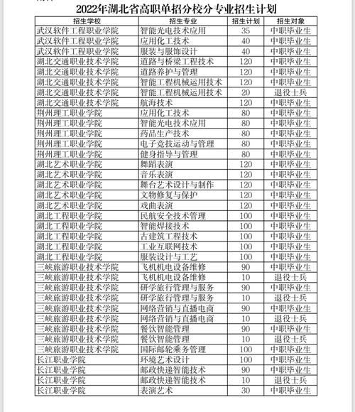 孝感学院有哪些专科专业