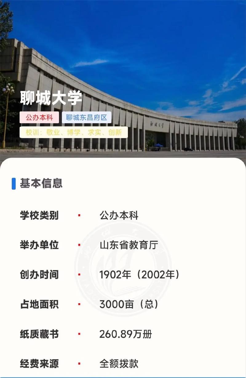 现在聊城哪个学校是公立的