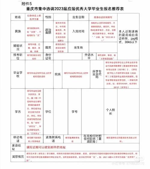 福建选调生报名表怎么填