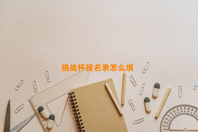 挑战杯报名表怎么填