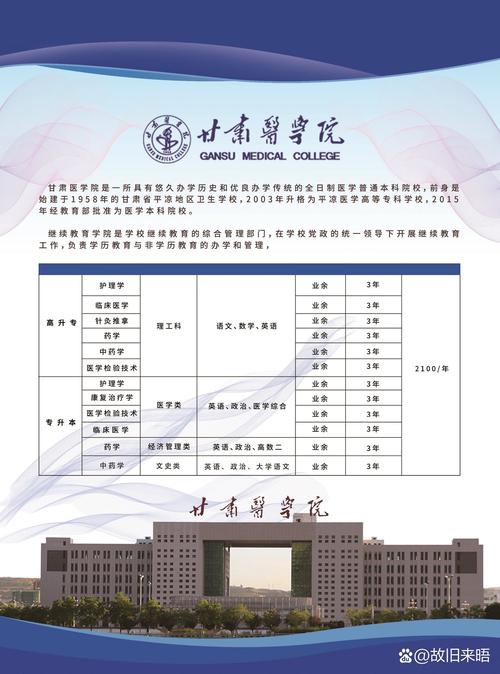 兰州市医学院有哪些