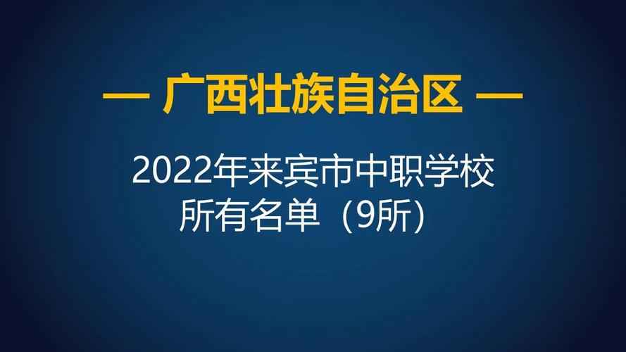 来宾本科公办学校有哪些