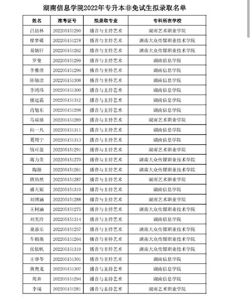 湖南信息学院有哪些班