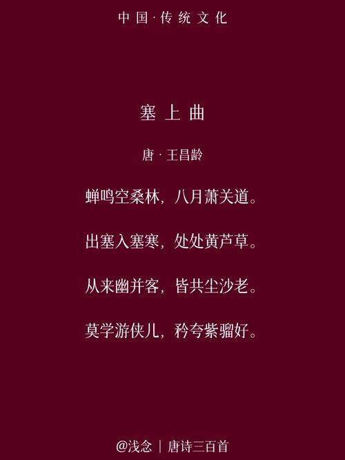 塞上曲有多少首