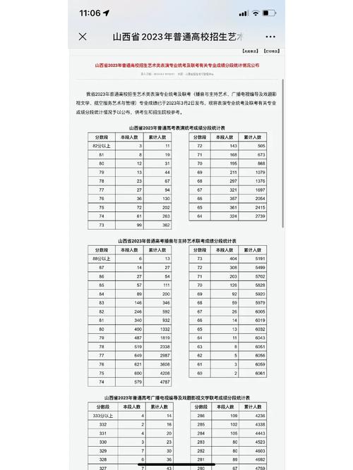 山西艺术编导文科多少分