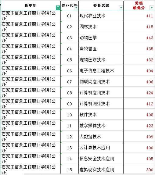 石家庄信息工程哪个专业好