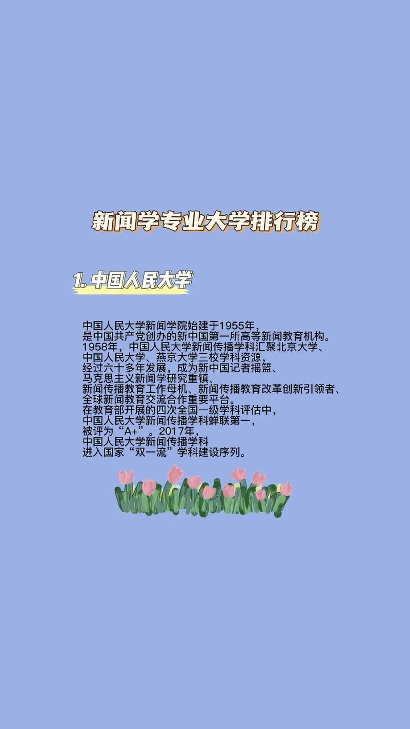 新闻学专业哪个大学好