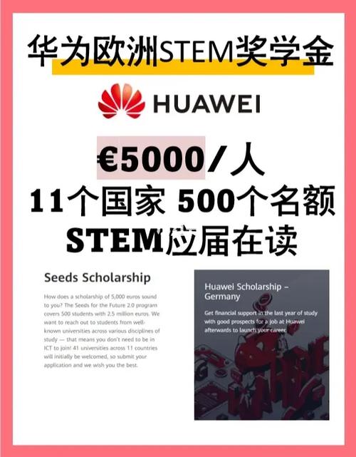 华为奖学金 多少钱