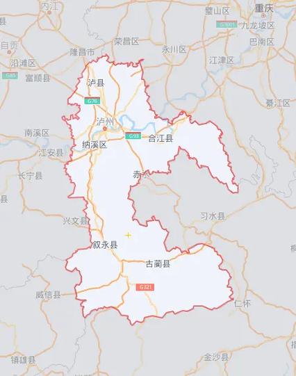 四川泸州哪个区是中心