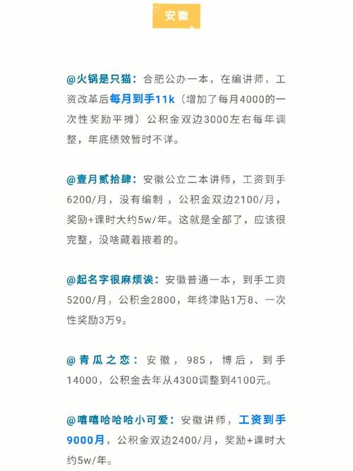 黄石大学老师工资是多少