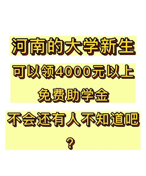 河南大学助学金多少