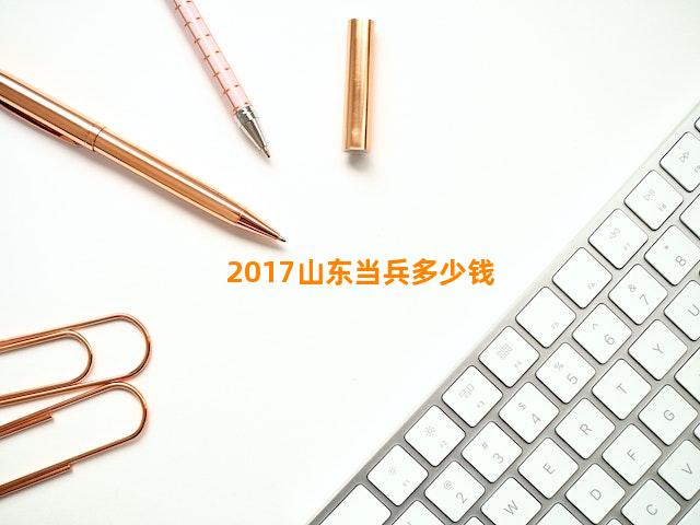 2017山东当兵多少钱