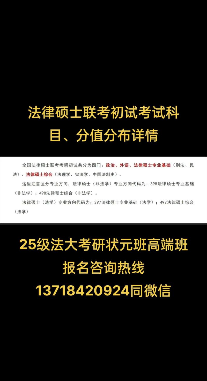 法学考研分多少方向