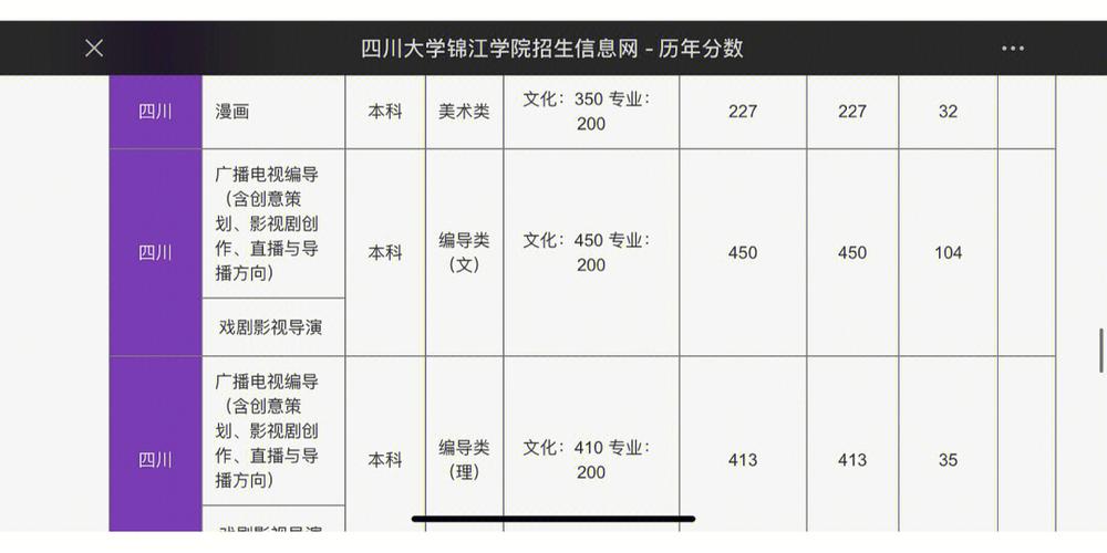 美术生考川大多少分