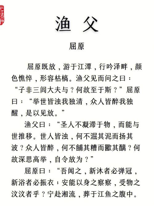 渔父原文多少字