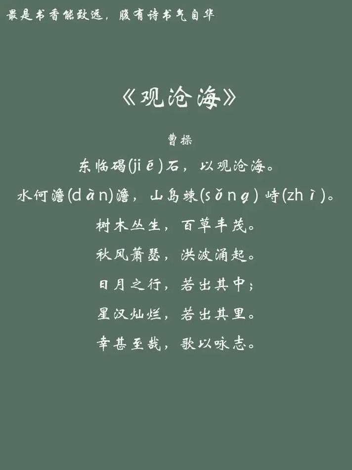 观沧海共多少句