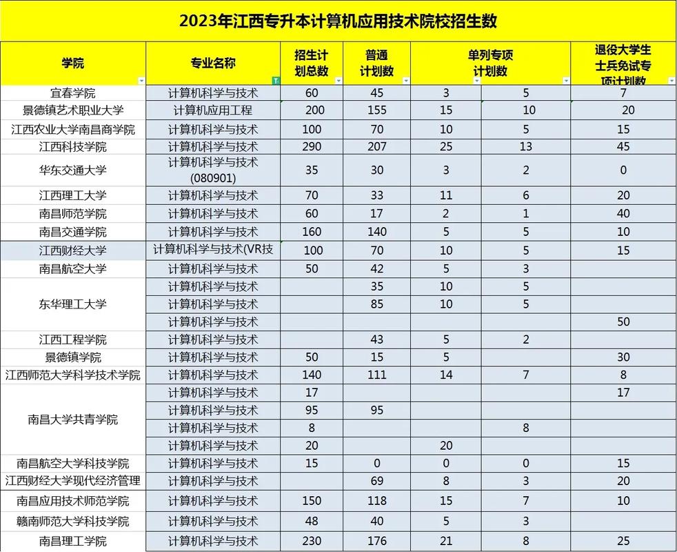 江西计算机专业哪个大学好